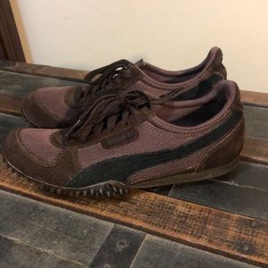 Puma Brown Black Sneakers Size 7